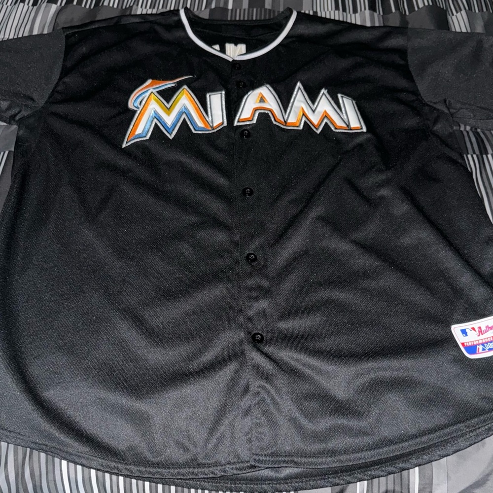 Miami Marlins Giancarlo Stanton Jersey Size 56 XXL